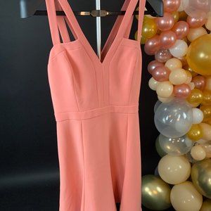 Bebe Peach Mini Dress